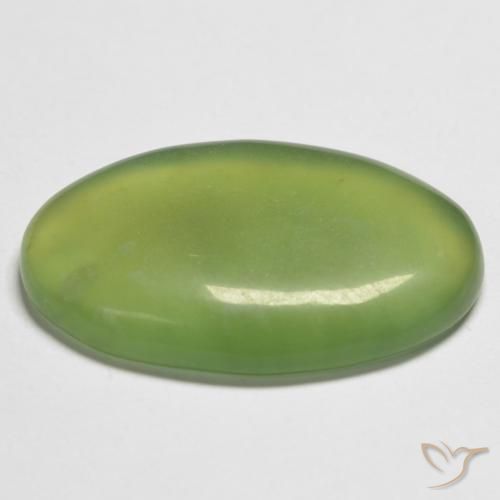 Serpentinite Verde lime naturale da 13.23 ct, Ovale, Traslucido
