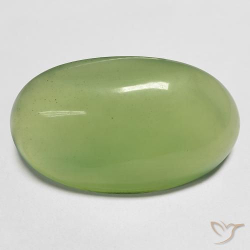Serpentinite Verde caldo naturale da 18.33 ct, Ovale, Traslucido