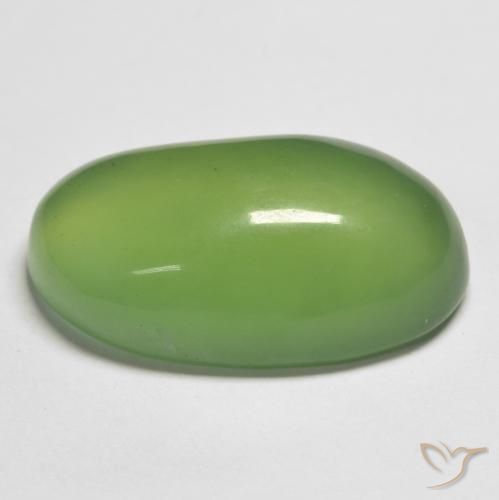 Serpentinite Verde caldo naturale da 18.33 ct, Ovale, Traslucido