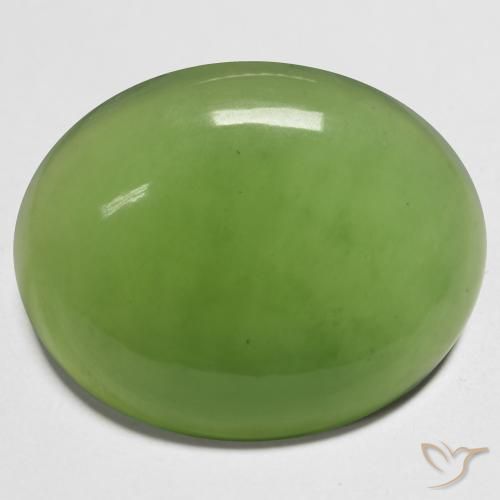 18.71ct Naturale Verde medio Serpentinite, Ovale, Traslucido