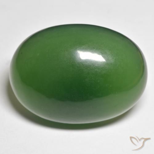 55.63ct Naturale Verde foresta Serpentinite, Ovale, Traslucido