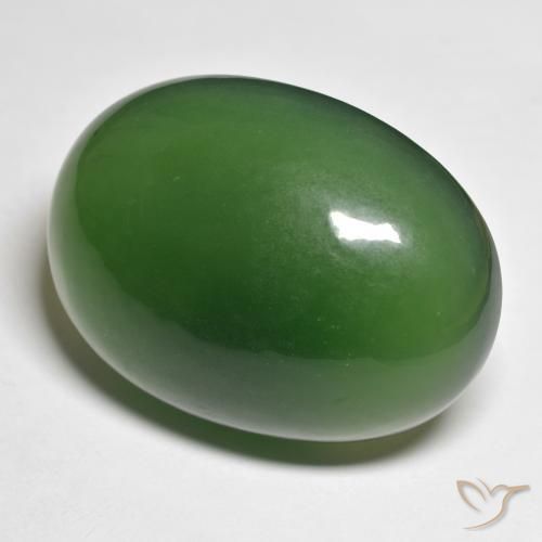 Serpentinite Verde foresta naturale da 55.63 ct, Ovale, Traslucido