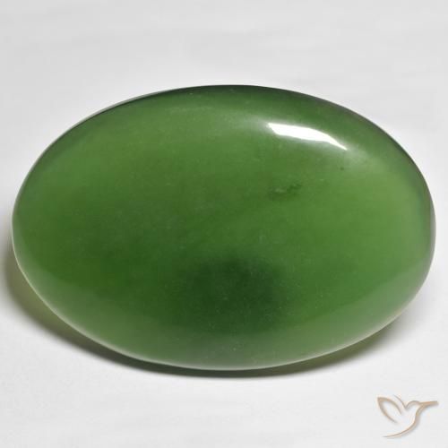 62.82ct Naturale Verde medio Serpentinite, Ovale, Traslucido