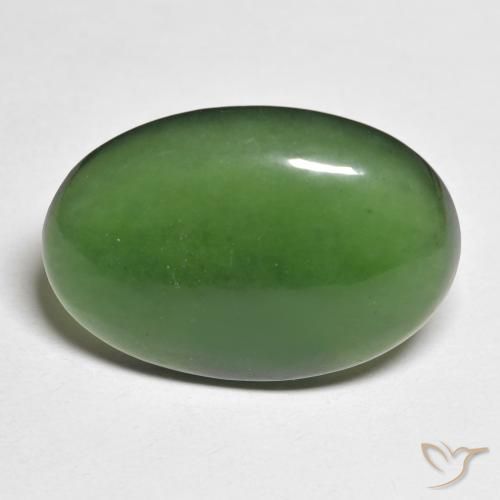 14.72ct Naturale Verde Serpentinite, Ovale, Traslucido