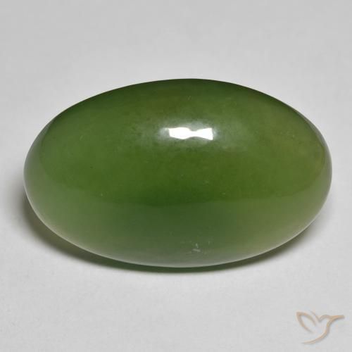 19.27ct Naturale Verde terroso Serpentinite, Ovale, Traslucido