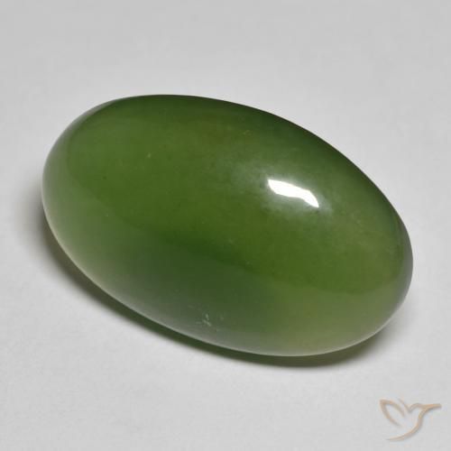 Serpentinite Verde terroso naturale da 19.27 ct, Ovale, Traslucido