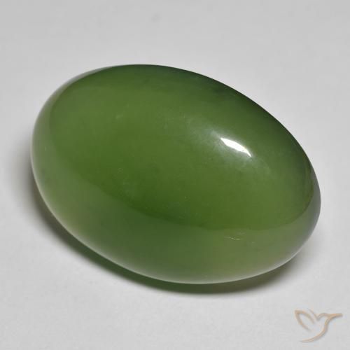 Serpentinite Verde scuro naturale da 28.07 ct, Ovale, Traslucido