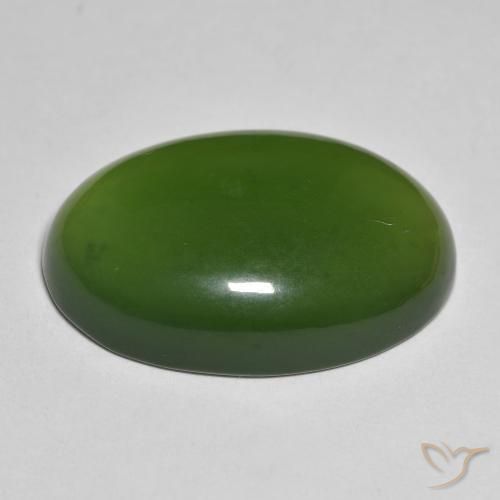 Serpentinite Verde scuro naturale da 28.07 ct, Ovale, Traslucido