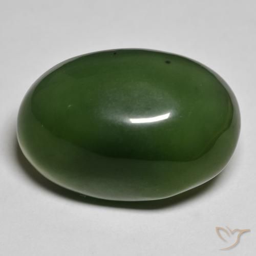 28.85ct Naturale Alghe Verdi Serpentinite, Ovale, Traslucido