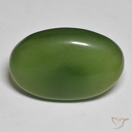 19.76ct Naturale Verde terroso Serpentinite, Ovale, Traslucido