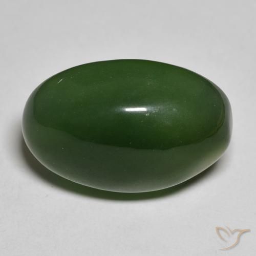 16.53ct Naturale Alghe Verdi Serpentinite, Ovale, Traslucido