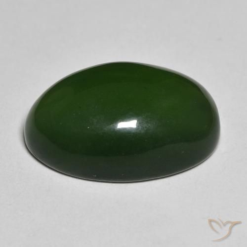 Serpentinite Alghe Verdi naturale da 16.53 ct, Ovale, Traslucido