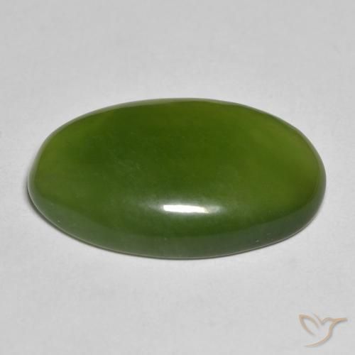 Serpentinite Verde terroso naturale da 14.01 ct, Ovale, Traslucido