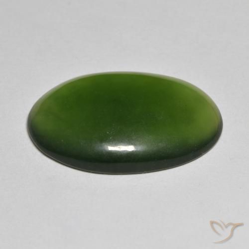 Serpentinite Alghe Verdi naturale da 18.55 ct, Ovale, Traslucido