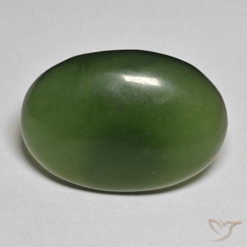 20.84ct Naturale Verde scuro Serpentinite, Ovale, Traslucido