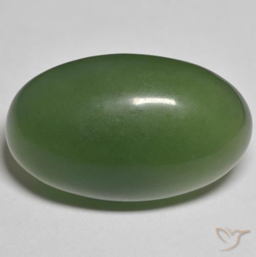 27.23ct Naturale Verde scuro Serpentinite, Ovale, Traslucido