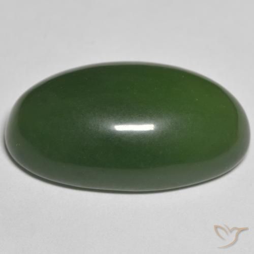 Serpentinite Verde scuro naturale da 27.23 ct, Ovale, Traslucido