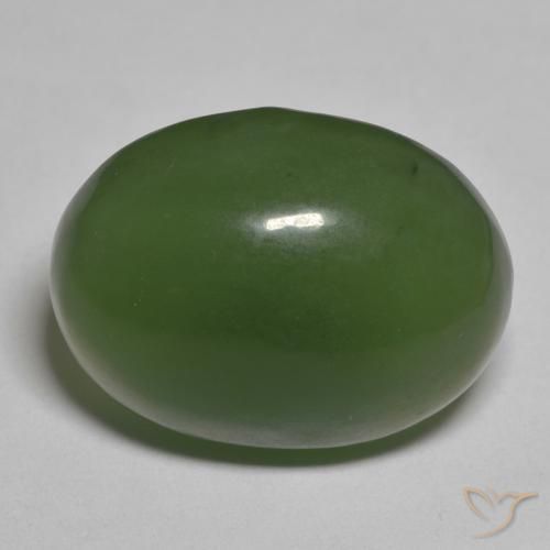 14.04ct Naturale Alghe Verdi Serpentinite, Ovale, Traslucido