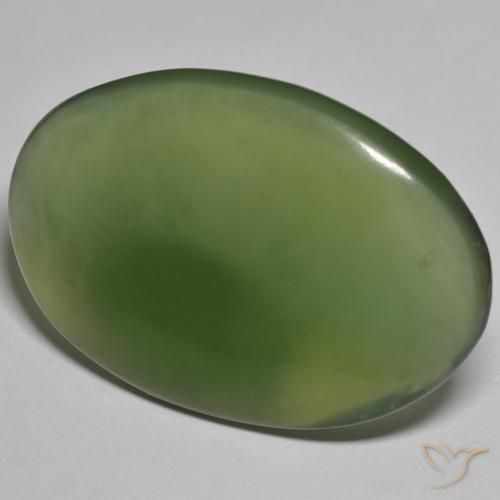Serpentinite Verde scuro naturale da 29.48 ct, Ovale, Traslucido