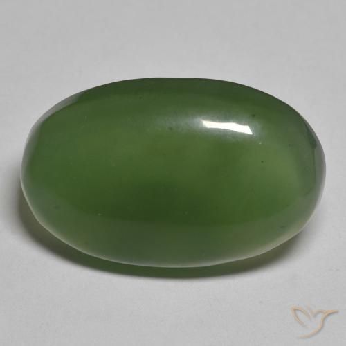 13.02ct Naturale Alghe Verdi Serpentinite, Ovale, Traslucido
