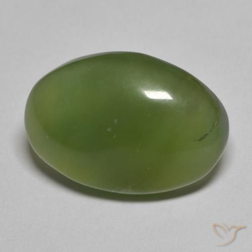 Serpentinite Verde scuro naturale da 7.92 ct, Ovale, Traslucido