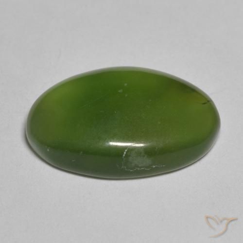 Serpentinite Verde scuro naturale da 7.92 ct, Ovale, Traslucido