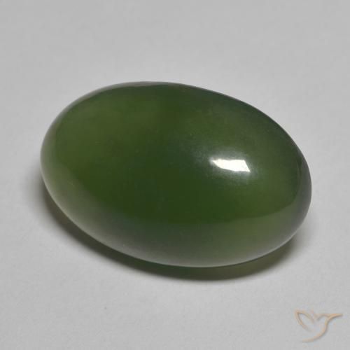 Serpentinite Alghe Verdi naturale da 11.99 ct, Ovale, Traslucido