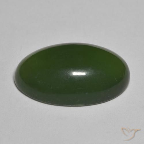 Serpentinite Alghe Verdi naturale da 11.99 ct, Ovale, Traslucido