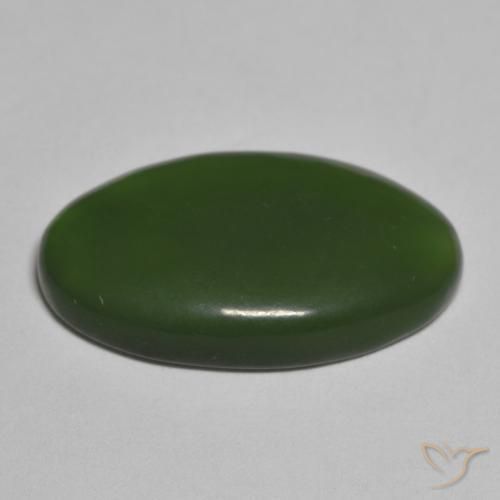 Serpentinite Verde scuro naturale da 10.20 ct, Ovale, Traslucido