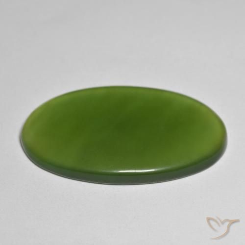 Serpentinite Verde scuro naturale da 33.52 ct, Ovale, Traslucido