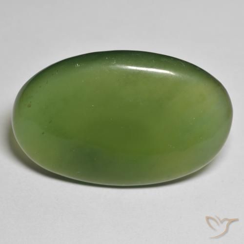 29.57ct Naturale Alghe Verdi Serpentinite, Ovale, Traslucido