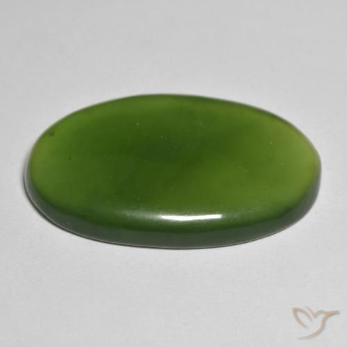 Serpentinite Alghe Verdi naturale da 29.57 ct, Ovale, Traslucido