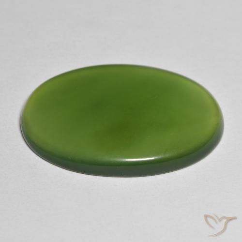 Serpentinite Alghe Verdi naturale da 23.14 ct, Ovale, Traslucido