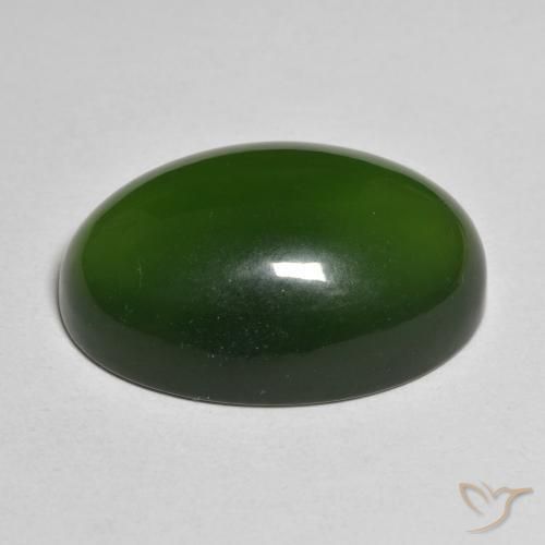 Serpentinite Verde scuro naturale da 23.28 ct, Ovale, Traslucido