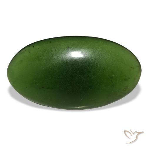 11.55ct verde serpentina, ovale, trasparente