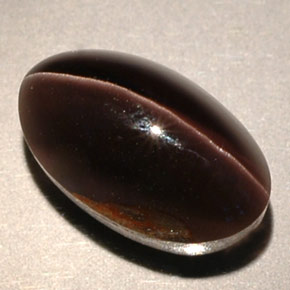Sillimanite cat's eye naturale marrone da 4,63 ct, trasparente, trasparente/traslucido