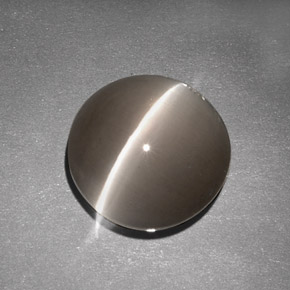 Sillimanite Occhio di Gatto Marrone naturale da 7.63 ct, Trasparente, Trasparente/Traslucido