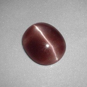 Sillimanite Occhio di Gatto Deep Reddish Brown naturale da 2.12 ct, Taglio ovale, Opaco