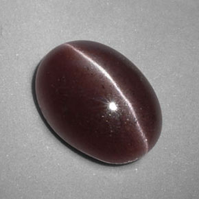 Sillimanite cat's eye naturale marrone da 3,47 ct, taglio ovale, opaco