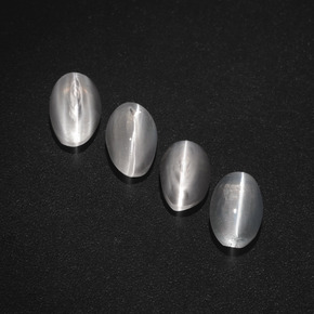 Sillimanite cat's eye naturale fumé da  ct, taglio ovale, traslucido