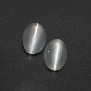 Sillimanite cat's eye naturale fumé da  ct, taglio ovale, traslucido