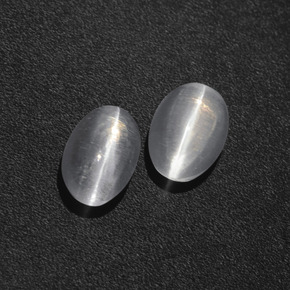 Gemme di Sillimanite Occhio di Gatto color fumo naturale da  ct, Taglio ovale, Traslucido