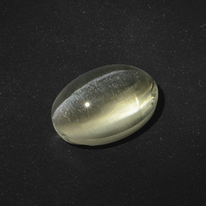 Sillimanite cat's eye naturale marrone da 5,56 ct, taglio ovale, traslucido