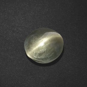 Sillimanite cat's eye naturale marrone da 2,73 ct, taglio rotondo, traslucido