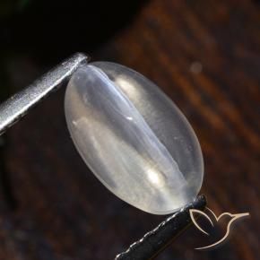 Sillimanite Occhio di Gatto Chiaro naturale da 1.75 ct, Ovale, Trasparente