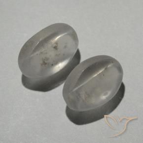 Gemme di Sillimanite Occhio di Gatto Bianco caldo naturale da 2.03 ct, Ovale, Trasparente