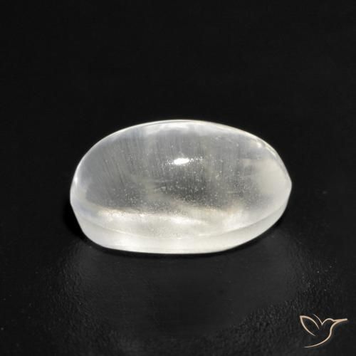 Sillimanite Occhio di Gatto Grigio molto chiaro naturale da 1.45 ct, Ovale, Trasparente