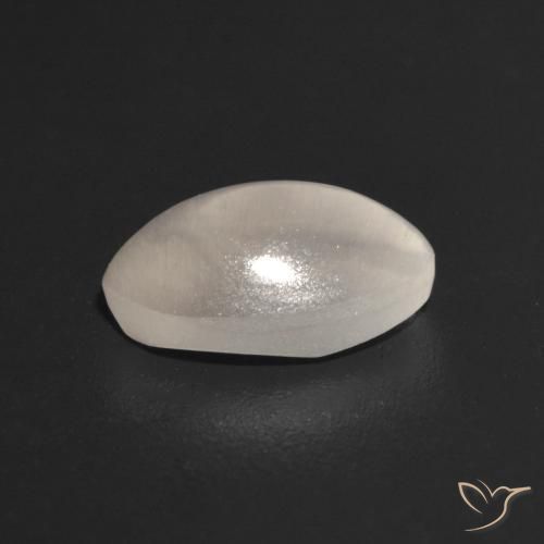Sillimanite Occhio di Gatto Grigio molto chiaro naturale da 1.10 ct, Ovale, Trasparente
