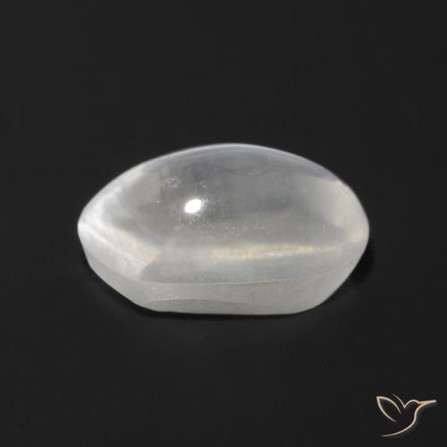 Sillimanite Occhio di Gatto Grigio molto chiaro naturale da 1.23 ct, Ovale, Trasparente