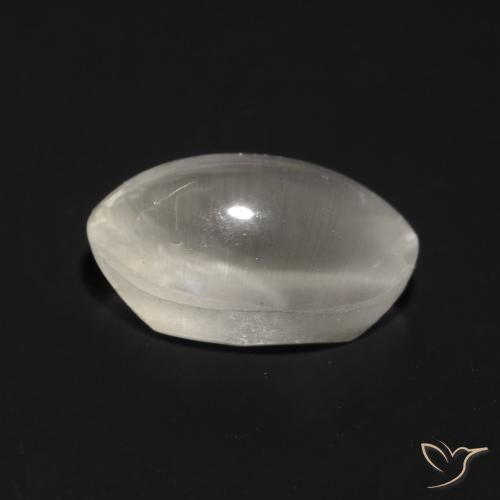 Sillimanite Occhio di Gatto Grigio molto chiaro naturale da 1.03 ct, Ovale, Trasparente